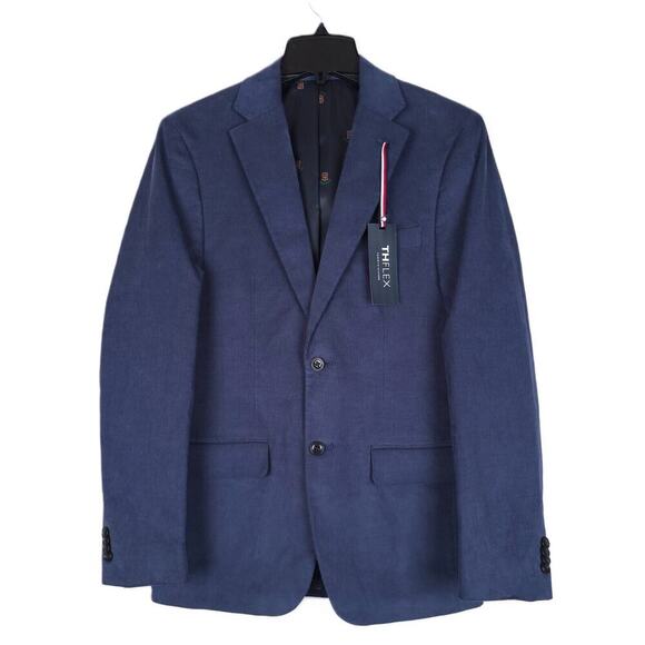 Tommy Hilfiger Men's Modern-Fit Stretch Corduroy Sport Coat Blue 36R NWT - Picture 1 of 7